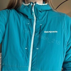 Patagonia Nano Air Hoodie Jacket Large Tobago Blue Insulated Jacket L
